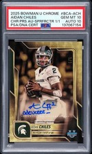 Marketplace image: 2025 SUPERFRACTOR 1/1 #ACH AIDAN CHILES 1/1 PSA 10 AUTO 10