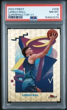 Current marketplace image for 2024 Topps Finest #208 Lamelo Ball Superfractor 1/1
