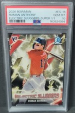 Marketplace image: 2026 Bowman Roman Anthony Electric Sluggers Superfractor 1/1 - PSA 10 GEM MINT