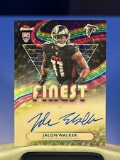 Marketplace image: 2025 Topps Finest Football Jalon Walker Rookie Superfractor Auto 1/1 Falcons RC