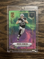 Marketplace image: 2025 Panini Donruss Elite Football Brock Bowers Aurora Lights 1/1 Superfractor
