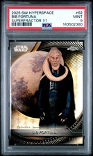 Marketplace image: 2025 TOPPS STAR WARS HYPERSPACE SUPERFRACTOR 1/1 #62 BIB FORTUNA 1/1 PSA 9