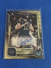 Marketplace image: 2025 Bowman University Chrome Caden Veltkamp Superfractor Autograph 1/1