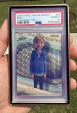 Marketplace image: Topps 2025 Topps Chrome Disney Pixar Riley #82 Superfractor 1/1 Card