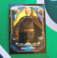 Marketplace image: Topps 2026 Chrome Star Wars Cosmic Crystals Count Dooku Superfractor COS-7 1/1