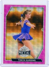 Marketplace image: 2026 Leaf Metal Women of Sport TONYA HARDING Pink Superfractor Refractor 1/1
