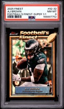 Current marketplace image for 2025 Topps Finest #92-32 AJ BROWN Superfractor 1/1