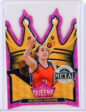 Marketplace image: 2026 Leaf Metal Women of Sport GEORGIA AMOORE Court Queens Pink Superfractor 1/1