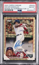 Current marketplace image for 2023 Topps Chrome Superfractor 1/1