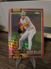 Marketplace image: 2026 Topps Chrome Logofractor Mason Miller Rose Gold Superfractor 1/1 Padres