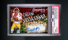 Marketplace image: 2024 Leaf Metal Caleb Williams Graffiti Graphs Gold Superfractor 1/1 Auto PSA 9