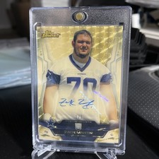 Marketplace image: Topps 2014 Finest Zack Martin Rookie Autograph RC #112 SUPERFRACTOR 1/1 AUTO