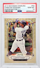 Marketplace image: 2019 Bowman Sterling SUPERFRACTOR 1/1 ~ CHRISTIN STEWART RC Card PSA 10 GEM MINT