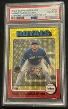 Marketplace image: Vinnie Pasquantino 2024 Topps Heritage 1/1 Superfractor Chrome PSA 10 Royals MLB