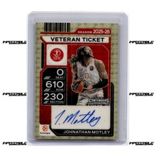 Marketplace image: 2025-26 Contenders EuroLeague #VST-MOT Johnathan Motley Auto 1/1 SUPERFRACTOR