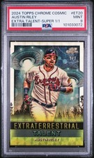 Marketplace image: 2024 TOPPS COSMIC CHROME EXTRATERRESTRIAL TALENT #ET20 AUSTIN RILEY 1/1 PSA 9