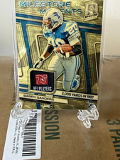 Marketplace image: 2019 Spectra Barry Sanders Milestone Moments Prizm Patch 1/1 superfractor