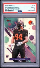 Current marketplace image for 2025 Topps Finest #39 Mason Graham Superfractor 1/1