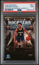 Marketplace image: 2025-26 Topps Bowman Basketball Rockstar Rookies Jeremiah Fears Superfractor 1/1