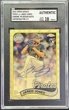 Marketplace image: 2024 TOPPS UPD JARED JONES AUTO CHROME 89 SUPERFRACTOR 1/1 RC SGC AUTH AUTO 10