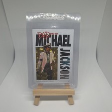 Marketplace image: Keepsake Michael Jackson Bad World Tour Poster Relic 1/1 Case Hit Superfractor