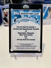Marketplace image: Guerschon Yabusele 2025-26 Topps Chrome Black Carbon Ink Superfractor Auto 1/1