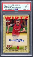 Marketplace image: 2024-25 Topps Chrome UCC Florian Wirtz Auto Superfractor 1/1 PSA10