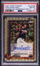 Marketplace image: 2025 TOPPS CHROME CARLOS BELTRAN AUTO LEGENDS SUPERFRACTOR 1/1 #CLA-CBE PSA 8