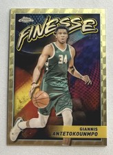 Marketplace image: 2024-25 Topps Chrome Giannis Antetokounmpo Finesse Superfractor 1/1 #F-3 +