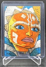 Marketplace image: 2025 Topps Chrome Star Wars Galaxy Ahsoka Tano 1/1 Artist Sketch Card