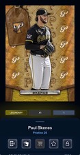 Marketplace image: Paul Skenes 1/1 Topps Bunt 2026 Pristine Superfractor Legendary