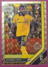Marketplace image: 2026 Topps Chrome MLS Steven Moreira 167  1/1 SSP Superfractor Columbus Crew