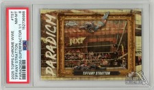 Marketplace image: Tiffany Stratton 2025 Topps Chrome Paradigm Superfractor Card #PAR-TST 1/1 PSA 8