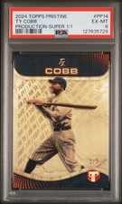 Marketplace image: 1/1 PSA 6 Ty Cobb 2024 Topps Pristine Superfractor Production-Super #PP14 Tigers