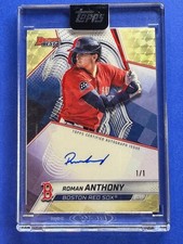 Marketplace image: ROMAN ANTHONY 2025 Bowman's Best 1/1 SUPERFRACTOR auto Boston Red Sox #B25-RAN