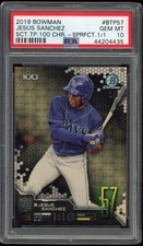 Marketplace image: Jesus Sanchez 2019 Bowman Chrome #d 1/1 Superfractor PSA 10 Top 100 Blue Jays