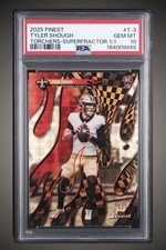 Marketplace image: 2025 TOPPS FINEST TORCHERS T-3 TYLER SHOUGH SUPERFRACTOR 1/1