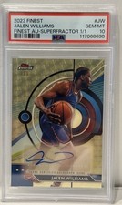 Marketplace image: Jalen Williams 2023 Topps Finest Basketball Superfractor Auto  1/1 PSA 10 OKC