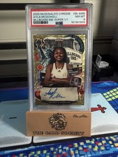 Marketplace image: 2025 McDonald’s Topps Chrome Ayla McDowell Superfractor Auto 1/1