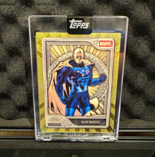 Marketplace image: 2026 Topps Mint Marvel BLUE MARVEL 1/1 Superfractor Gold Encased #51 🔥