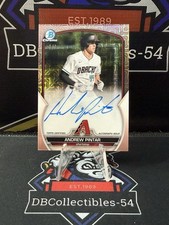 Marketplace image: 2023 Bowman Chrome Andrew Pintar Mega Box Rose Gold Mojo Auto 1/1