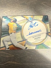 Marketplace image: 2025 Bowman Chrome - Prime Chrome Signatures Shotaro Morii Superfractor 1/1 A’s