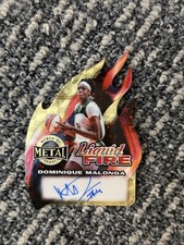 Marketplace image: DOMINIQUE MALONGA AUTO 1/1 2026 Leaf Metal Women Of Sport Superfractor Gold