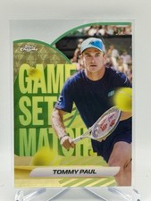 Marketplace image: 2026 Topps Chrome Tennis Tommy Paul 1/1 GAME SET MATCH SSP SUPERFRACTOR