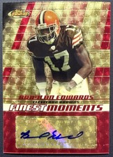 Marketplace image: 2008 Braylon Edwards - Topps Finest Moments Autographs - Superfractor SN 1/1