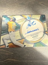 Marketplace image: 2025 Bowman Chrome - Prime Chrome Signatures Shotaro Morii Superfractor 1/1 A’s