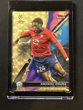 Current marketplace image for 2021 Topps Finest #36 Amadou Onana RC Superfractor