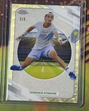 Current marketplace image for 2026 Topps Chrome Tennis #86 Terence Atmane Superfractor 1/1