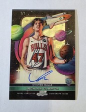 Marketplace image: 2025 Topps Chrome Cosmic Lachlan Olbrich Rookie Superfractor Autograph 1/1