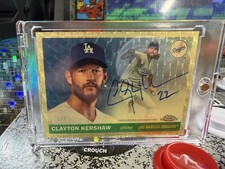 Marketplace image: 2025 Topps Chrome Platinum Clayton Kershaw SuperFractor 1/1 On-Card Auto Dodgers